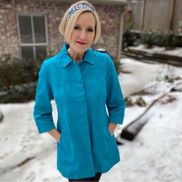 🩵 HOST PICK 🩵 3/4 Sleeves Lightweight Blue Coat - Picture 10 of 10